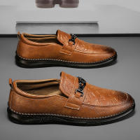 Zapatos De Cuero De Alta Calidad Para Hombre Loafers Italianos De Lujo Casual Transpirables Zapatos De Vestir Slip-on Para Conducir - details 14