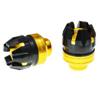 1Par De Protección De Suspensión Universal Para Motocicleta Scooter E-Bike Aluminio Copo De Nieve Delantero Protector De Caída - details 7