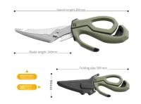 Cortauñas De Pesca Premium Nuevas Con Hojas Desmontables Y Acero Inoxidable Multifuncionales Para Cocina Y Jardín - details 2