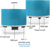 Mini Altavoz Bluetooth Portátil 2024 Con Subwoofer LED Luz De Iluminación Wireless Regalo Audio Estéreo Para El Hogar - details 5