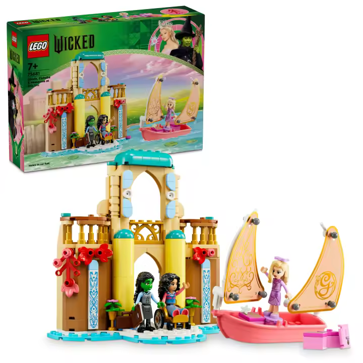 LEGO 75681 Wicked Glinda, Elphaba y Nessarose en Shiz University Casa de muñecas y barco de juguete - 1