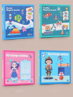 Libro De Rompecabezas Magnético De Madera Con Cartas Para Niños Tema De Vida Marina 3D Cambio De Ropa Y Caras Juguetes Educativos Para Niños - details 4