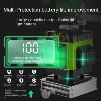 Nivel láser 4D de 16 líneas, autonivelante de línea verde 360°, niveles horizontales y verticales ﻿Nivel lazer, herramienta de nivelación de batería recargable por USB,Ip54 a prueba de polvo, impermeable, a prueba de terremotos, confiable y resistente - details 1