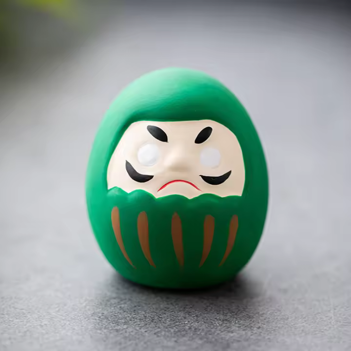 Muñeca De Cerámica Japonesa Daruma Ornamento De Suerte Y Fortuna Decoración De Hogar Miniatura Accesorios Regalos - 1