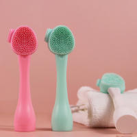 Cepillo De Limpieza Facial De Silicona 2 En 1 Instrumento De Limpieza Facial Eliminador De Masка De Arcilla Y Rascador De Maquillaje - details 4