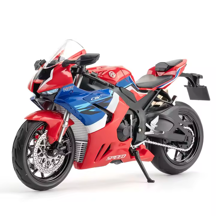 Honda CBR1000 Speed Modelo De Coche De Acción a Escala 1/12 Con Sonido Y Luz Coche De Metal Para Niños Regalo Tamaño Ajustable - 1