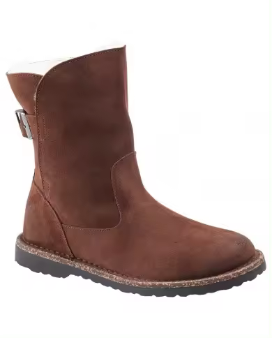 Uppsala Shearling Birkenstock para mujer Fur Suede Espresso Brown - 1