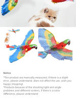 Juguete Eléctrico Silencioso Para Gatos Parrot Teaser Volador Interactivo Suministros De Entrenamiento Para Divertido Perpetuo - details 7