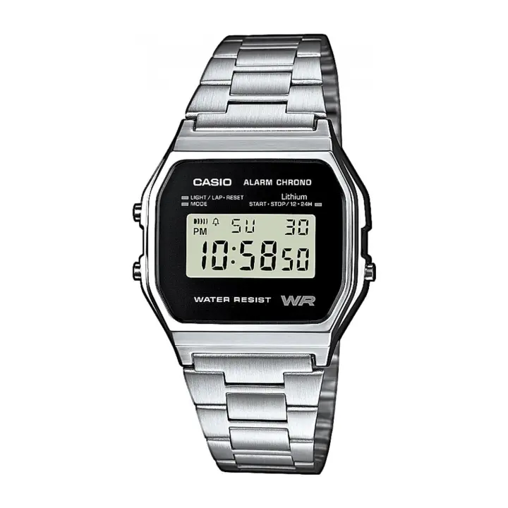 Casio Reloj Vintage A158WEA-1EF Digital Acero Inoxidable - 1