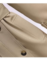 Nueva Chaqueta De Trench Femenina Estilo Británico 2025 Windbreaker Streetwear Doble Botón Largo Elegante Para Otoño E Invierno - details 5