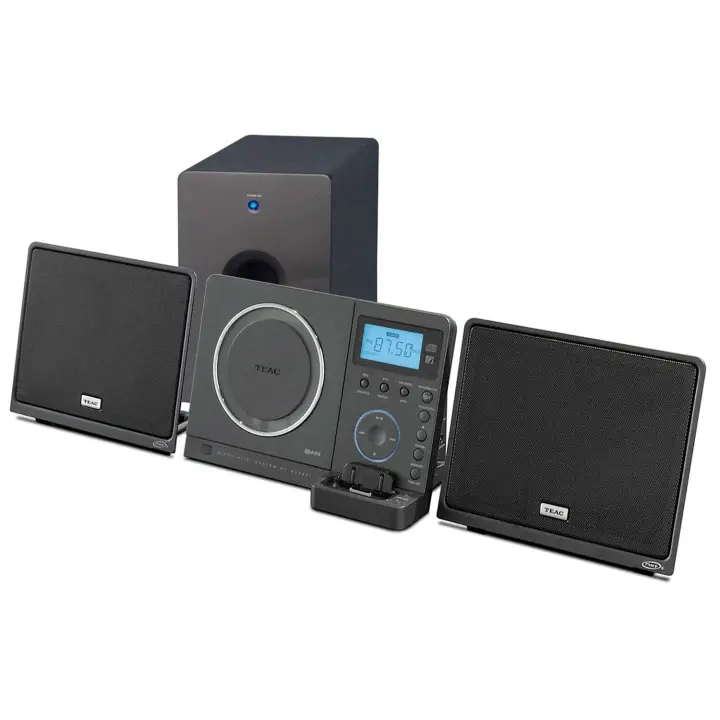 TEAC Mc-dx-222i  Sistema Hi-fi Negro. Radio AM/FM. Reproductor de CD MP3.Entrada AUX IN. - 1