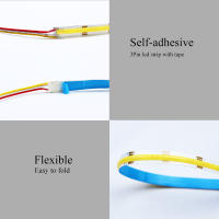 Tira De Luz LED COB Flexible 2Pin 3Pin 12V 24V 1m 2m 3m 4m 5m CCT Calor Blanco Natural Blanco Dimmable Lámpara Bandeja 3000K 4000K 6500K Para El Dormitorio - details 7