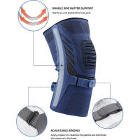 Manguito De Compresión Para Rodilla 1PC Alivio Del Dolor Articular Con Estabilizadores Lateral Y Correa De Tendón De Patela Soporte Para Trabajar Y Protetor De Rodilla - details 7