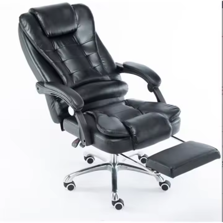Silla de gaming CON repozapiel Oficina Soporte Lumbar Giratoria Escritorio Sillon Ruedas Despacho casa sillas profesional LOL ordenador WCG CON Reposapiés - 1