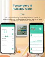 Sensor De Temperatura Y Humedad WiFi Tuya Con Iluminación Inteligente Compatible Con Alexa Y Google Assistant Para El Hogar - details 6