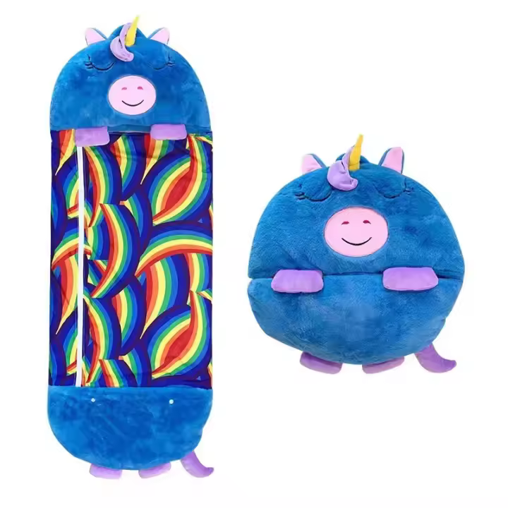 Saco de dormir de dibujos animados para niños, almohada de muñeca de felpa, saco de dormir de animales para niños y niñas, regalo de cumpleaños y Navidad - 1