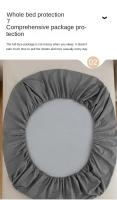 Sábana Protectora Impermeable Para Cama Doble 160x200 Anti-bacterias Anti-pulgas Lavable Tejida Con Técnica De Tat Forro Poliéster 300TC - details 7