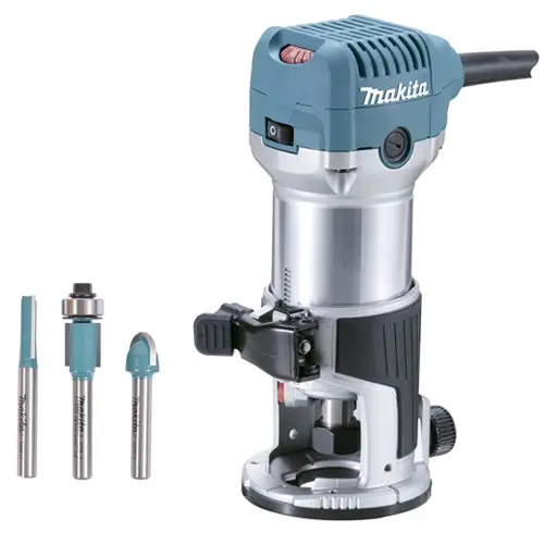 MAKITA - Fresadora Multifunción MAKITA RT0702C 710W 35mm + Juego Fresas Madera D-30209 - 1