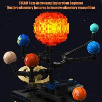 Bloques De Construcción Del Sistema Solar Espacial Con Luz Y 9 Planetas Set De Rocket Exploración Educativa Regalos Para Niños Y Niñas - details 3