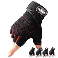 Guantes Tácticos De Medio Dedo Antideslizantes Para Hombres Y Mujeres Soporte De Muñeca Para Levantamiento De Pesas Ciclismo Deportes - details 4