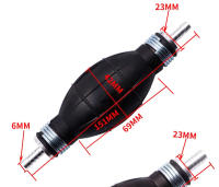Bomba De Mano Para Combustible De Goma Y Aluminio Para Coche Barco Marina Fuera De Borda Transferencia De Aceite De Diesel Y Gasolina Disponibles En Tamaños 6mm/8mm/10mm/12mm - details 3