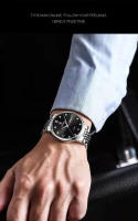 Reloj De Lujo Para Hombre POEDAGAR Deportivo Impermeable Con Luminiscencia Fecha Día De La Semana Acero Inoxidable Reloj De Cuarzo Con Estuche - details 12
