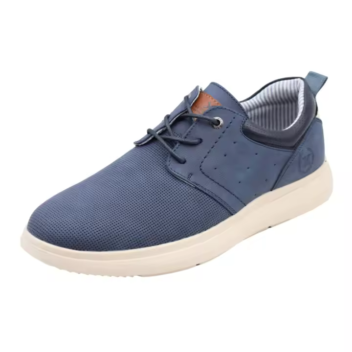 Zapatos Xti Estilo Deportivo Casual En Color Azul Navy Para Hombre - 1