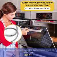 Banner - Junta Puerta Horno electrico Teka 410x290mm Negro