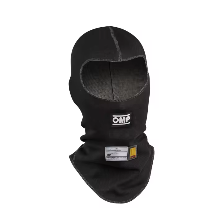 SOTO CASCO OMP FIRST FIA 8856-2018 NEGRO TALLA M - 1