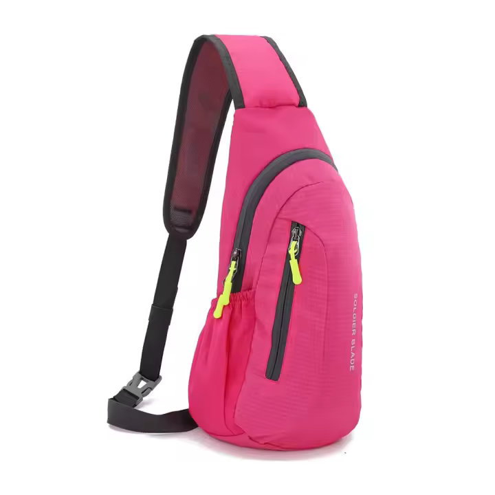 Mochila bandolera de Nailon Ligera E impermeable para Actividades al Aire Libre - 1