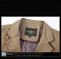 Chaqueta De Moda Para Hombres Primavera Otoño Slim Casual Negocios Elegante Suits Tops De Algodón Y Poliéster Cierre Único - details 13
