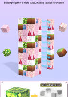 Bloques De Construcción Magnéticos Para Niños Castillo De Princesa Jardín STEM Montessori Sensory Juguetes Educativos Para Bebés Y Niños - details 2