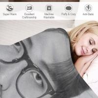 Manta Grande Personalizada RM Namjoon Manta De Terciopelo Coral Para Adultos Estilo Moderno Adecuada Para Viajes Y Hogar - details 4