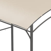 Cenador de Jardín doméstico para Exterior con cubierta de barbacoa resistente a Los Rayos UV, Estructura de Maple y Ganchos, poliéster, beige, 215x150x220 cm - details 6