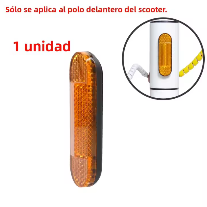 Cubierta De Rueda Protectora Para Xiaomi 3 Scooter Eléctrico M365 pro 2 1s Adhesivo Reflector Nocturno Para Seguridad Frontal Y Trasera - 1