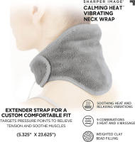 Almohada De Masaje Cervical Portátil Calentada Eléctricamente Con Terapia De Calor Espuma De Memoria Para Alivio Del Estrés Muscular - details 0
