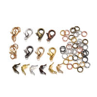 80Pcs/lot Hebilla De Langosta De Aleación Con Anillos De Salto Para Cadena De Collar Y Pulsera Conector Para Fabricación De Joyas DIY Tamaño 1.2x1.2mm - details 3