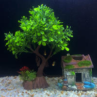 Decoración De Acuario DIY Planta Artificial De Agua Dulce Árbol Y Grama Adornos Para Tanque De Peces Tamaño 26cm/10.24 Pulgadas - details 7