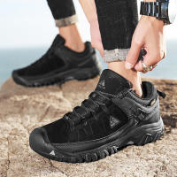 HIKEUP Zapatos De Senderismo Para Hombres Calidad Superior Duraderos Cuero Suela De Goma Para Actividades Al Aire Libre Zapatillas De Caminar - details 8