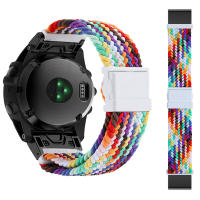 Correa De Reloj De Nylon 26mm 22mm Para Garmin Fenix 7 7X Fenix 6X pro 6 5X 5XPlus/MK1 MK2i /935 945 Con Cierre Rápido De Hook And Loop - details 1
