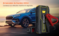 M01 Arrancador de Coches 4000A, 12V Arrancador de Baterias de Coches (para 5.5L Disésel o 7.0L Gas), Jump Starter con 2.5 Inch Pantalla LCD, Clips de Seguridad Inteligentes, Luz LED - details 0