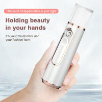 Instrumento de belleza nano instrumento de hidratación pulverizador pulverizador hidratante facial pulverizador eléctrico portátil de mano blanco - details 8
