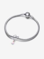 Pandora - Charm de corazón envuelve en dos tonos - Plata de Lei, Baño de Oro Rosa de 14 K - details 1