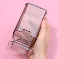 Caja De Almacenamiento Para Puntas De Uñas Y Algodón Transparente Anti-Polvo Simplicidad Maquillaje 1 Pieza Con Fondo Removible - details 4