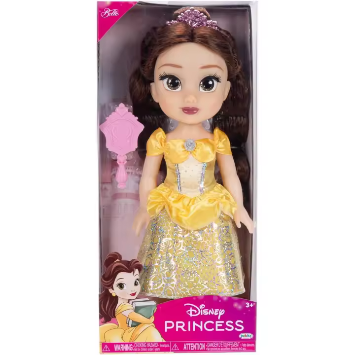 Disney Princesas - Amiga Bella Grande para Niñas – Muñeca de 38 cm de Altura Que Incluye Vestido, Zapatos y Tiara Extraíbles – Muñeca con Preciosos Detalles para niñas con 3 años - MR POPYE - 1