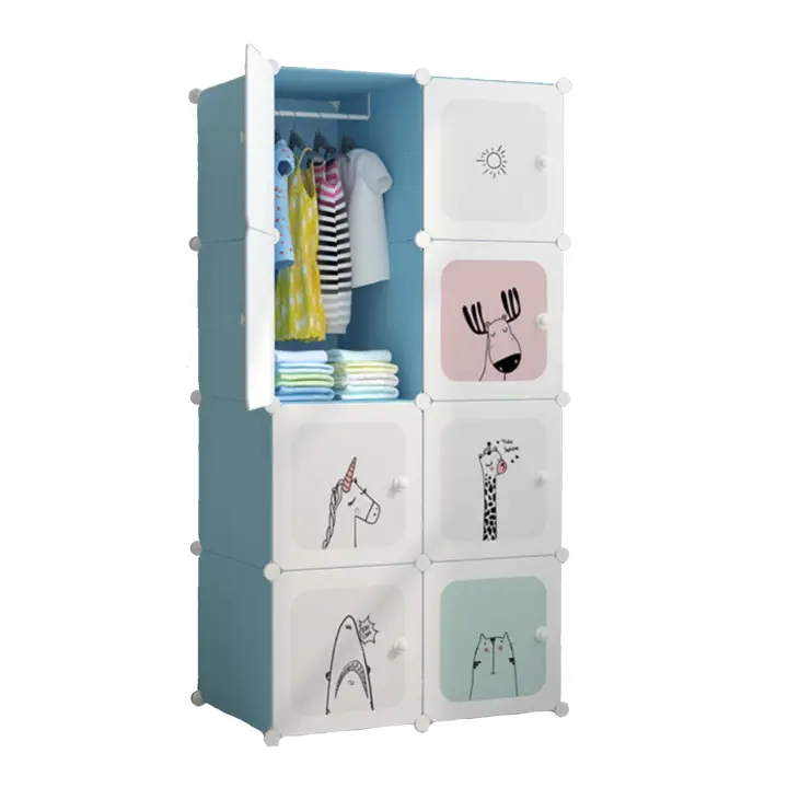XOKOTAKI Armario Modular Infantil, Estantería de Módulos, Ropero para Niños, Organizador Modular, Estante de Almacenamiento para Hogar - 1
