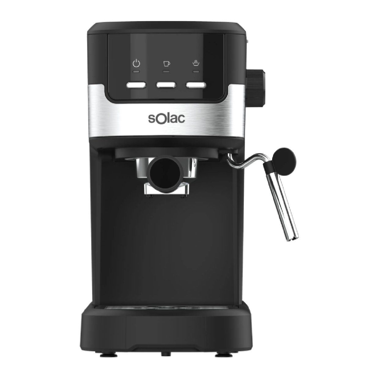 Solac - Cafetera Espresso Taste Slim Basic, Café Cremoso, Aroma Mejorado, Vaporizador Orientable