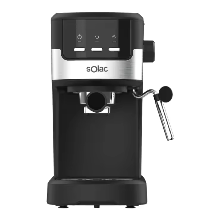 Solac - Cafetera Espresso Taste Slim Basic, Café Cremoso, Aroma Mejorado, Vaporizador Orientable - 1