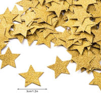 Confeti De Estrellas Brillantes Para Bodas Y Fiestas Decoración De Mesa Y Fiesta 1.2'' En Diámetro Gold 200 Piezas - details 1