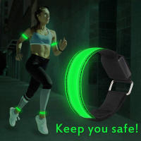 Armband LED De Batería Para Deportes Al Aire Libre Luz De Seguridad Para Correr De Noche En La Mano Rodilla Y Pies Verde Azul Rojo - details 2